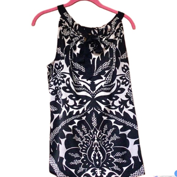 The Limited Womens Champaign and Black Satin Halter Top, L - Picture 2 of 6